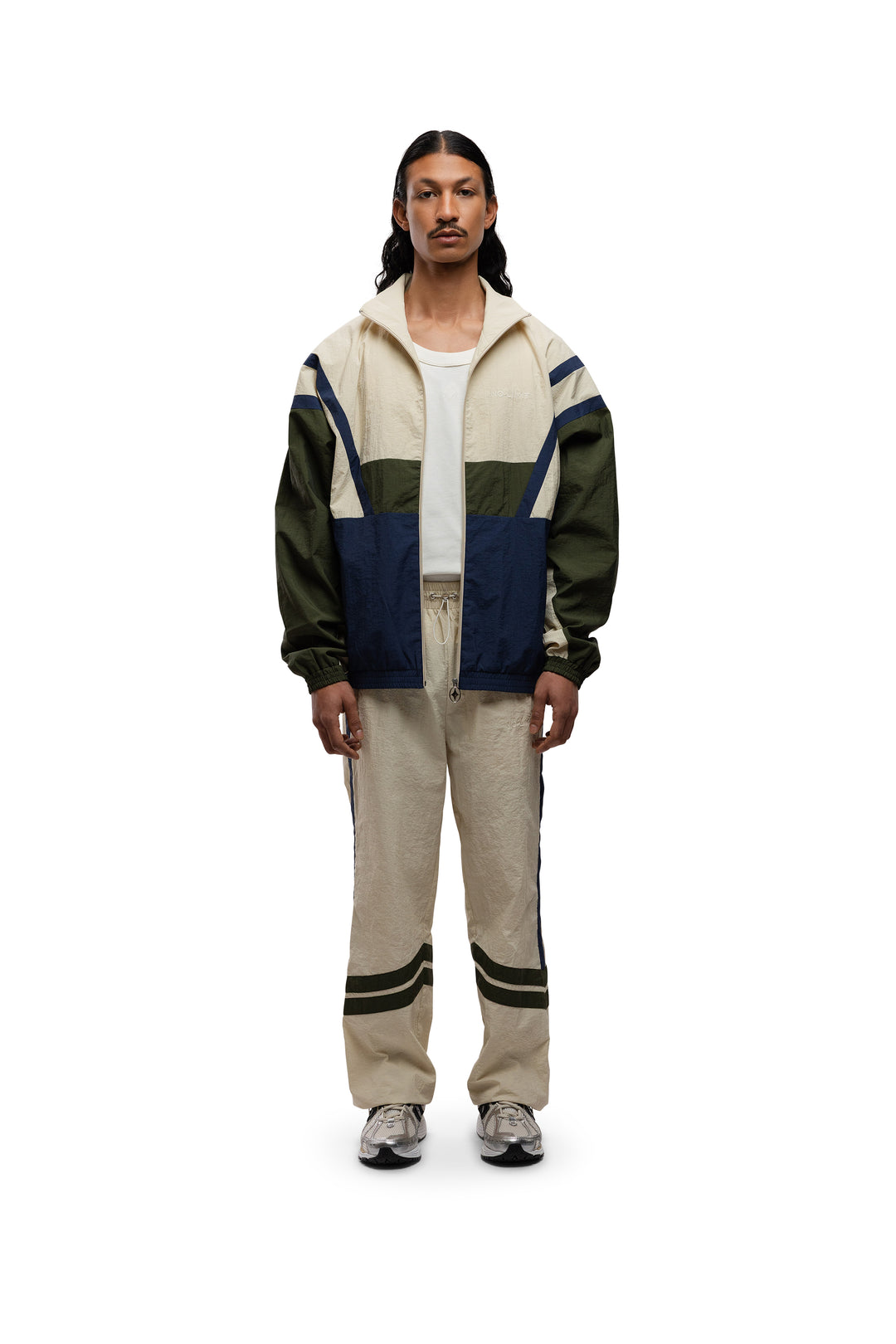 The David Tracksuit Pants - White Plaster