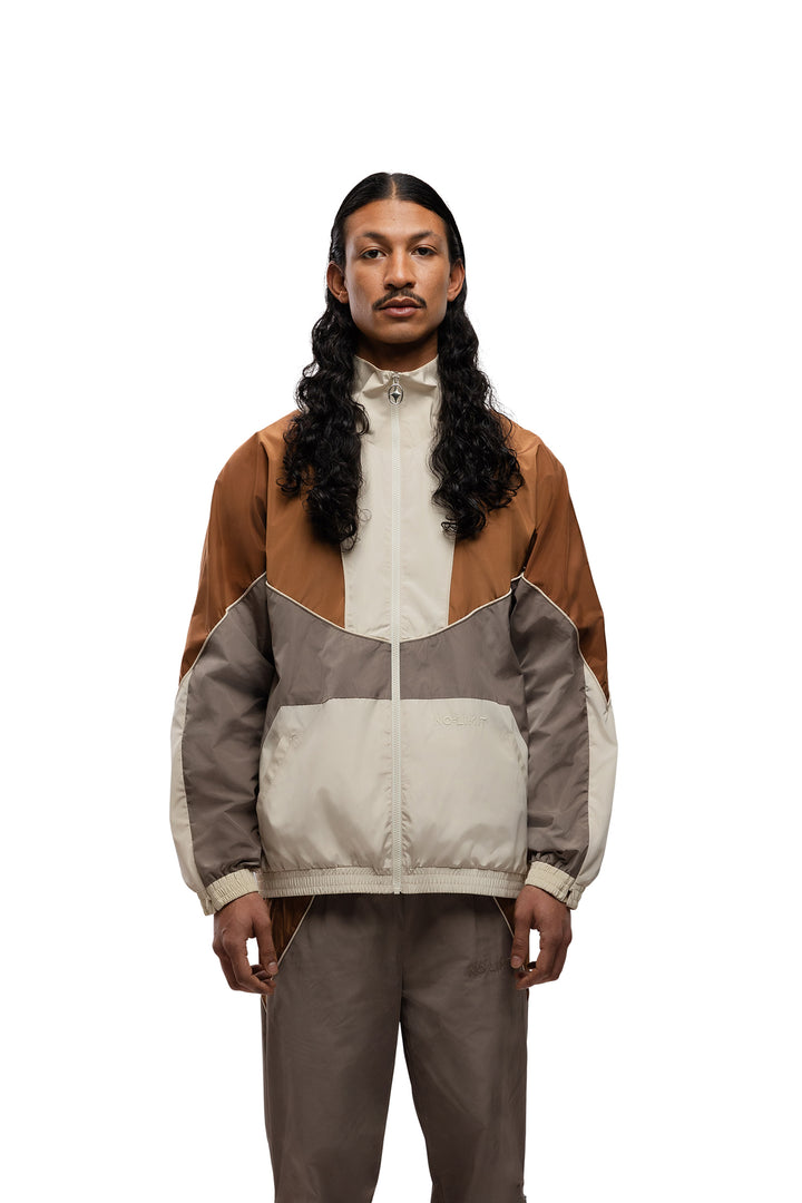 The David Tracksuit Jacket - Brown