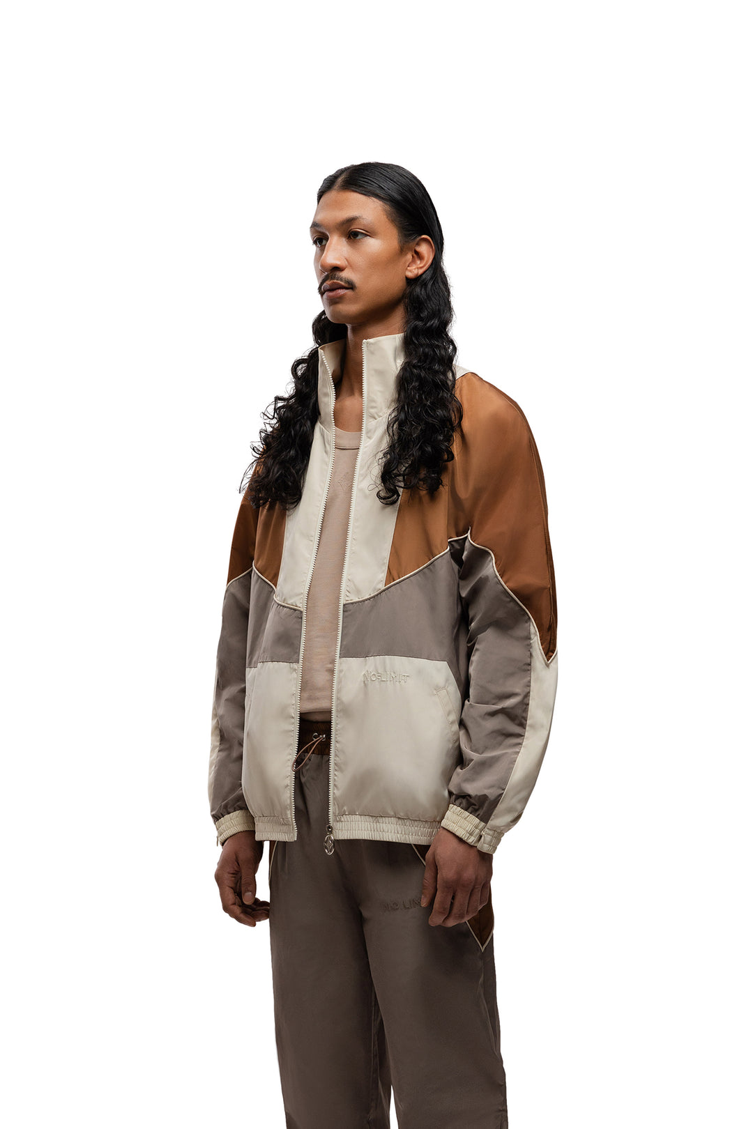 The David Tracksuit Jacket - Brown
