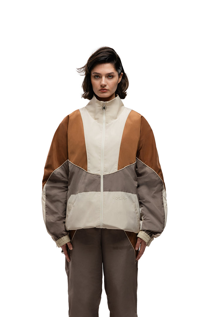 The David Tracksuit Jacket - Brown