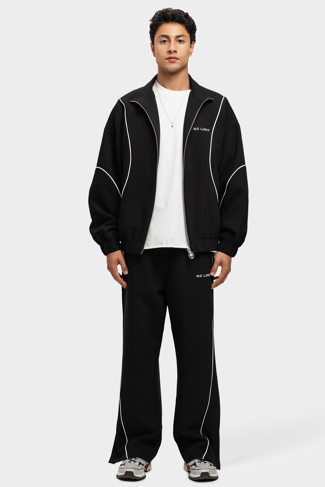 Crane Tracksuit Jacket – Black