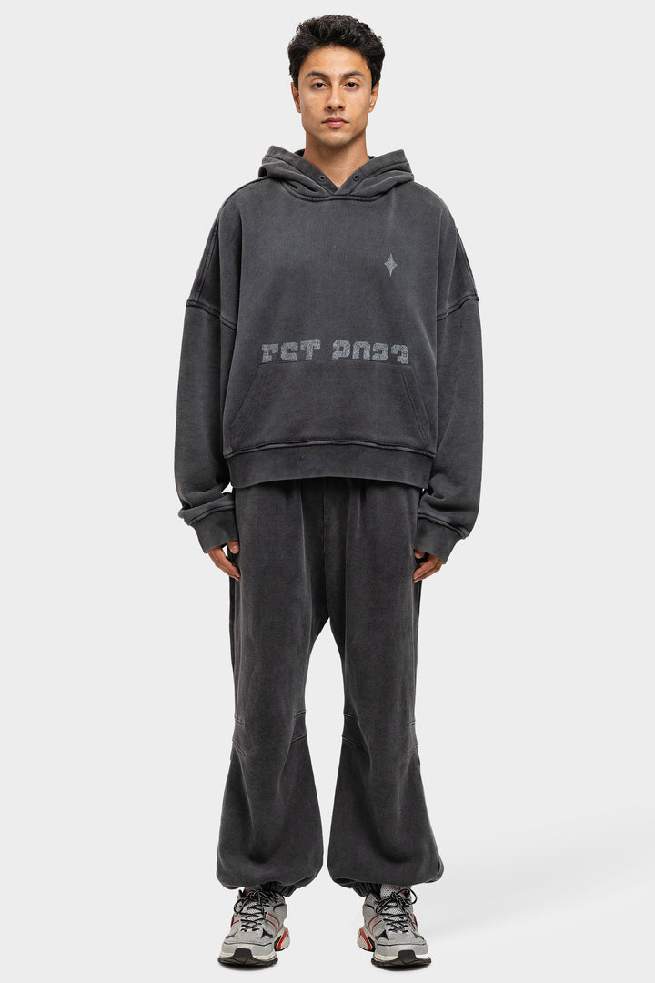 The North Hoodie – Washed Black