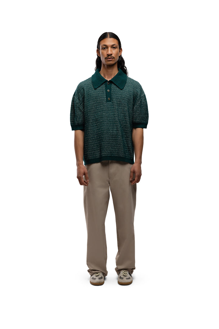 The Dries Polo - Green/white