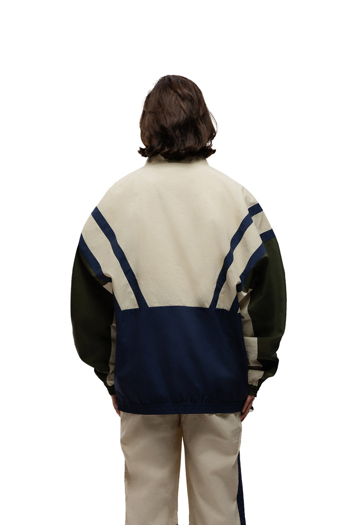 The David Tracksuit Jacket - White Plaster