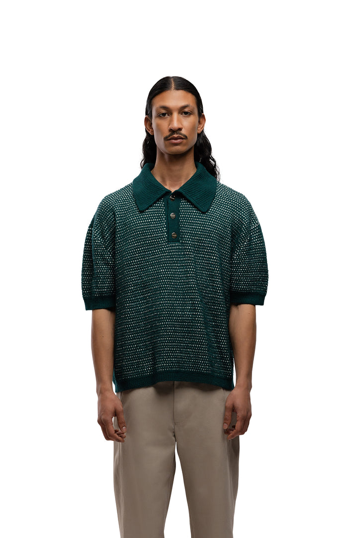 The Dries Polo - Green/white