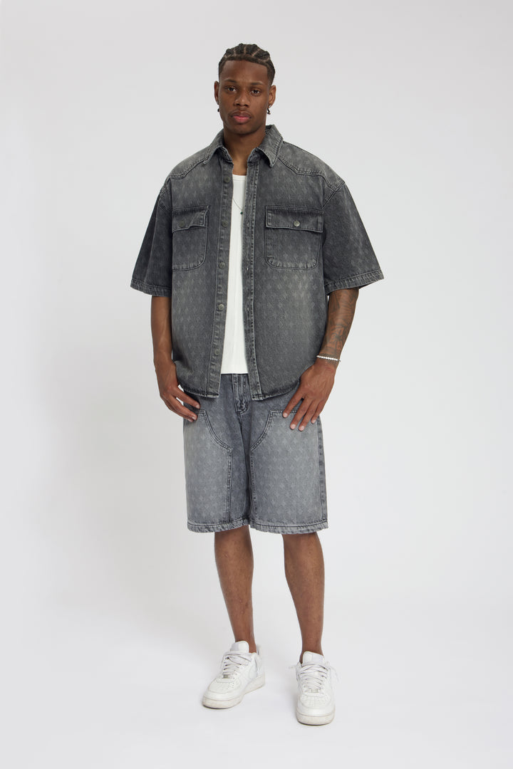 Nomogram Short  Denim Washed Grey