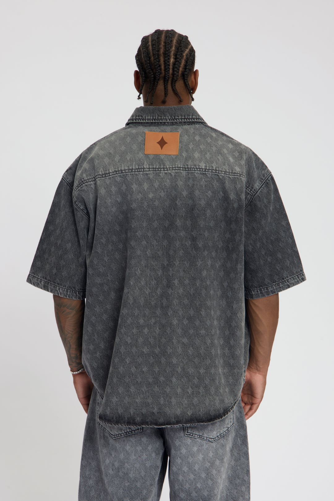 Nomogram Shirt Denim Washed Grey