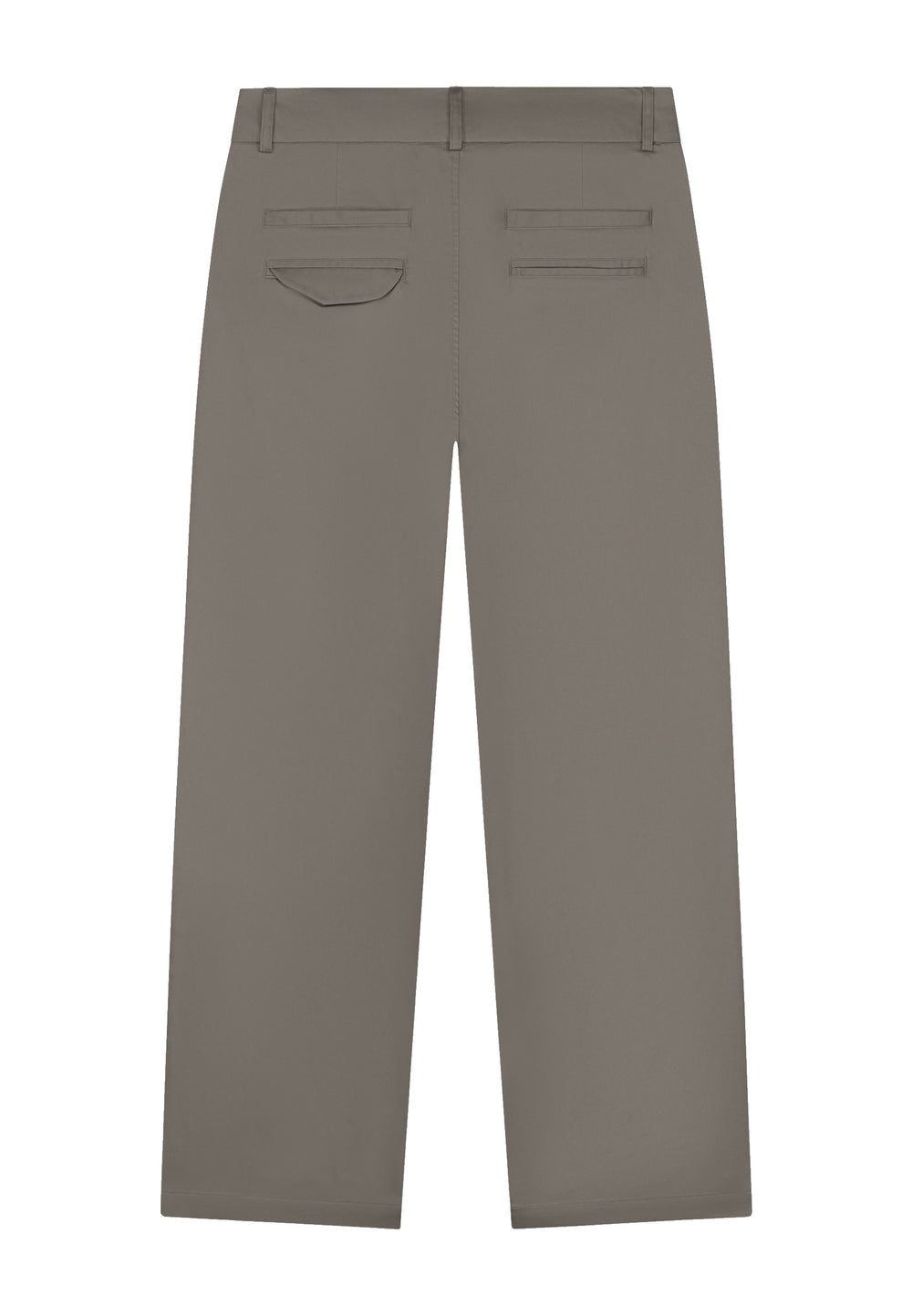 The Ripley Pants in Brown Cigar — achteraanzicht