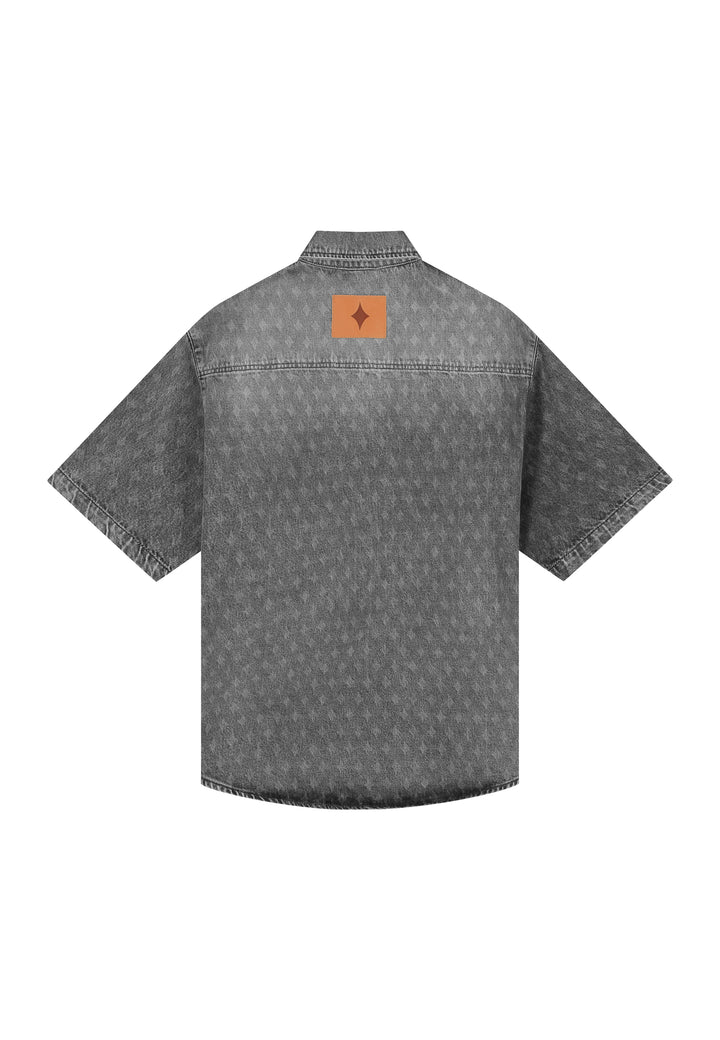 Nomogram Shirt Denim Washed Grey