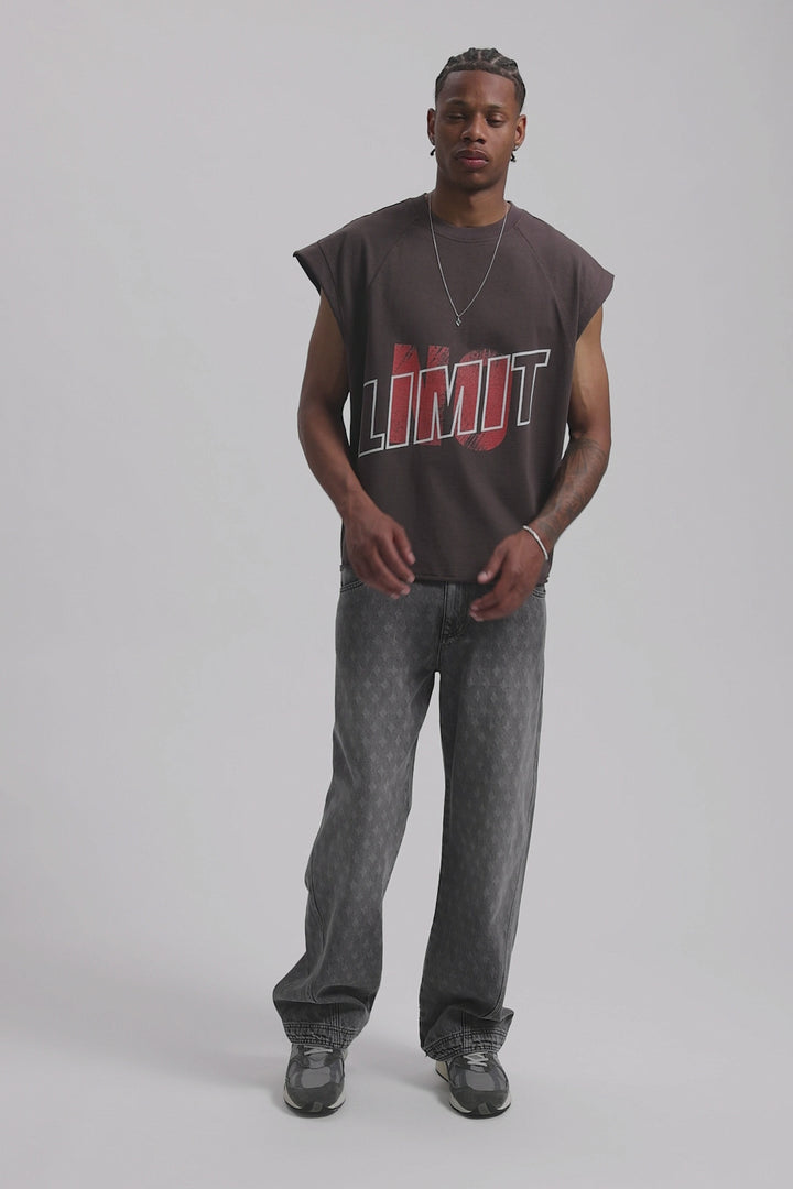 Couchella Sleeveless Tee  Brown