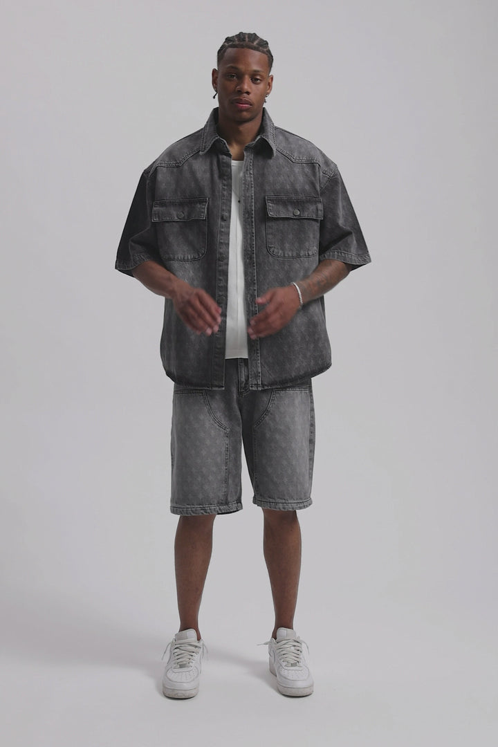 Nomogram Short  Denim Washed Grey
