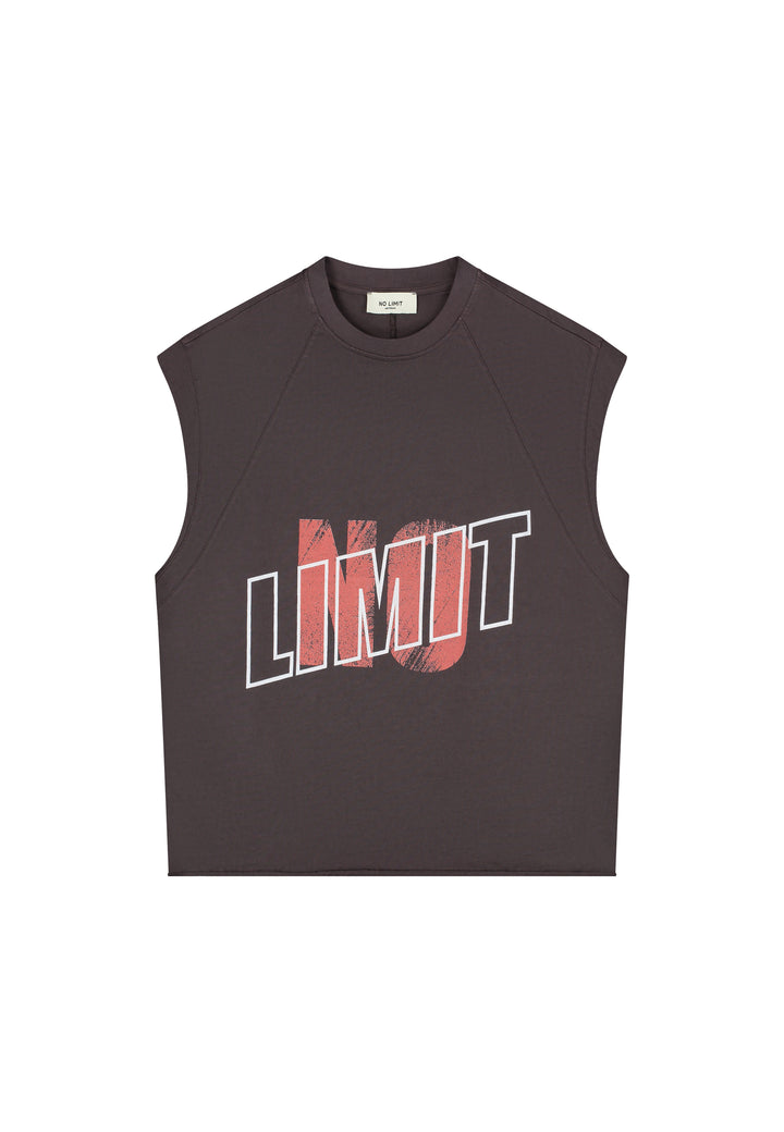 Couchella Sleeveless Tee  Brown