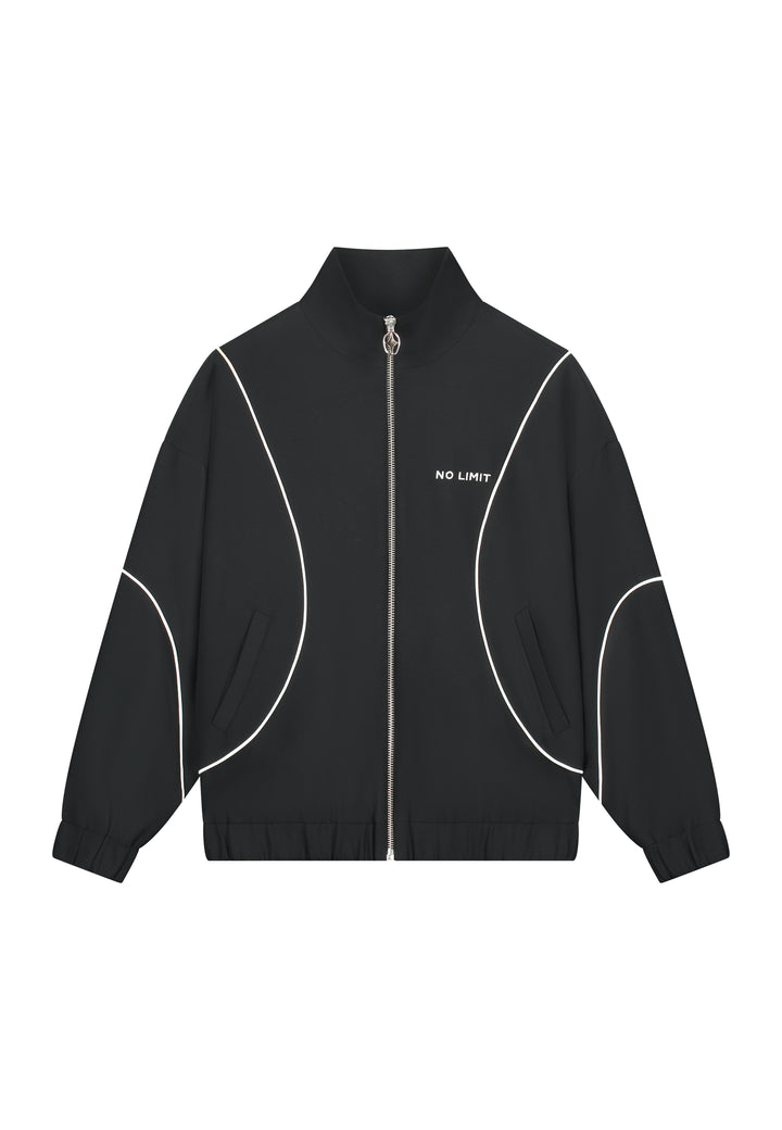 Crane Tracksuit Jacket – Black