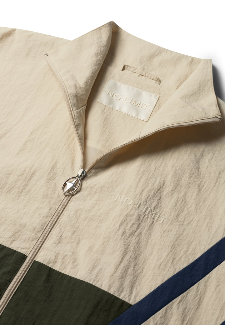 The David Tracksuit Jacket - White Plaster